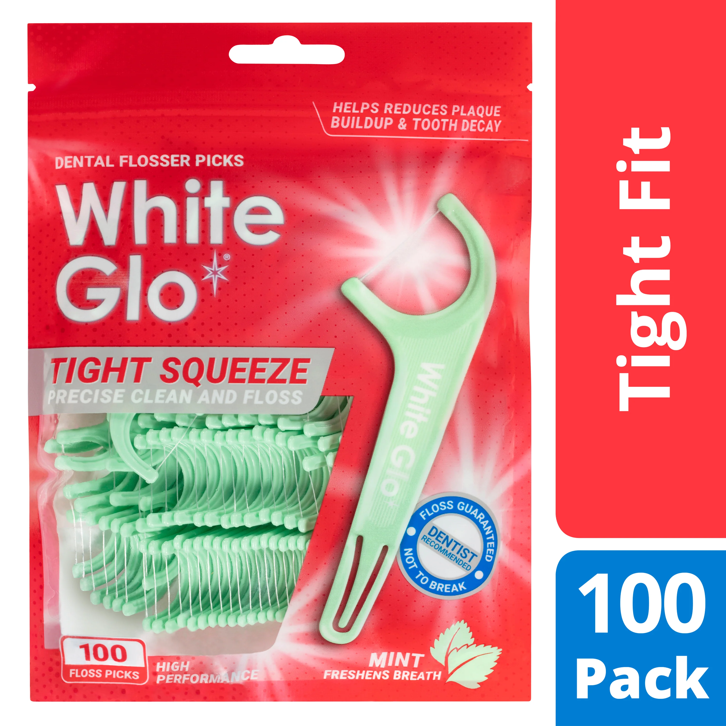 Dental Flosser Picks Tight Squeeze Precise Clean and Floss 100 Flosser Picks - Image 3