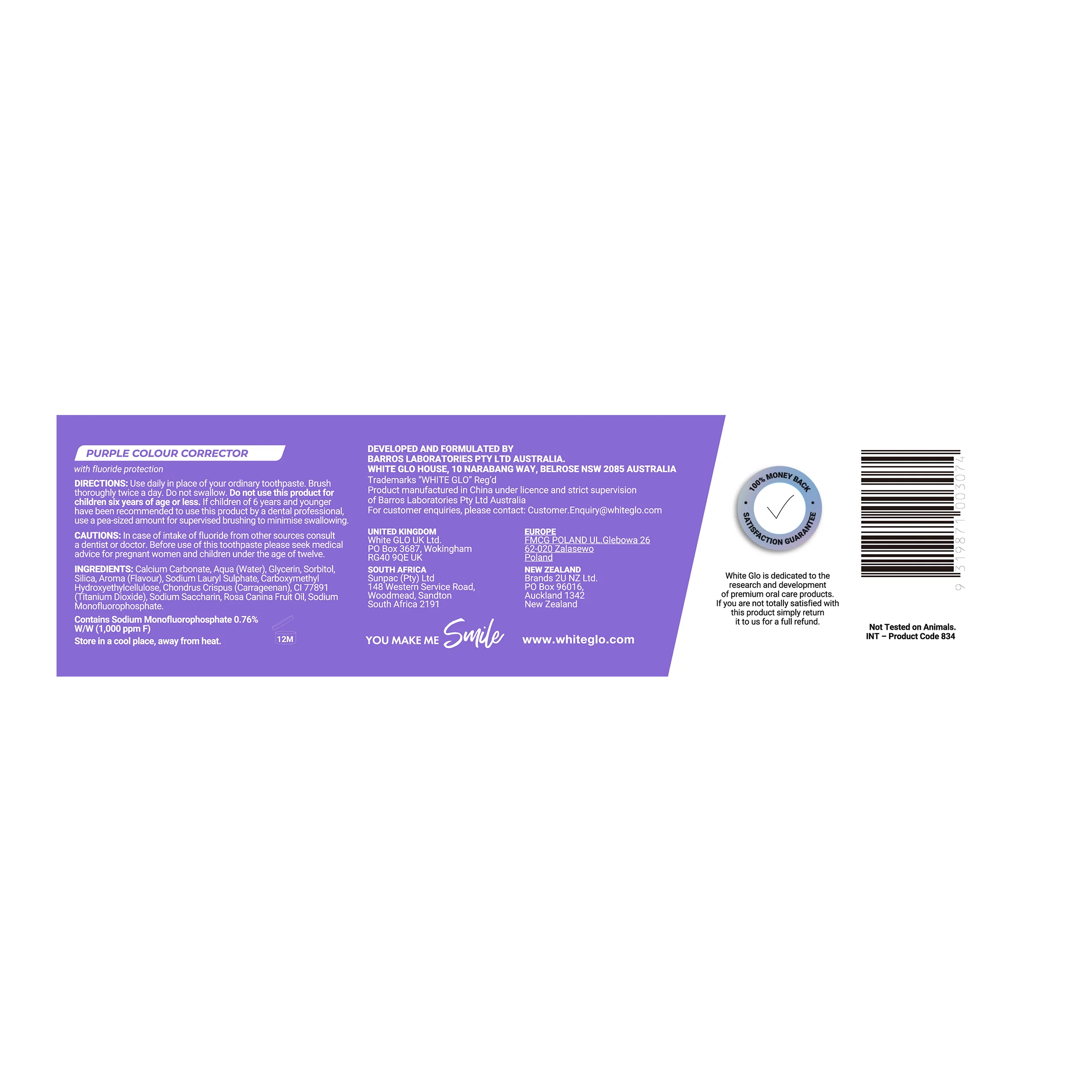 Extra Strength Purple Toothpaste 160g - Image 5